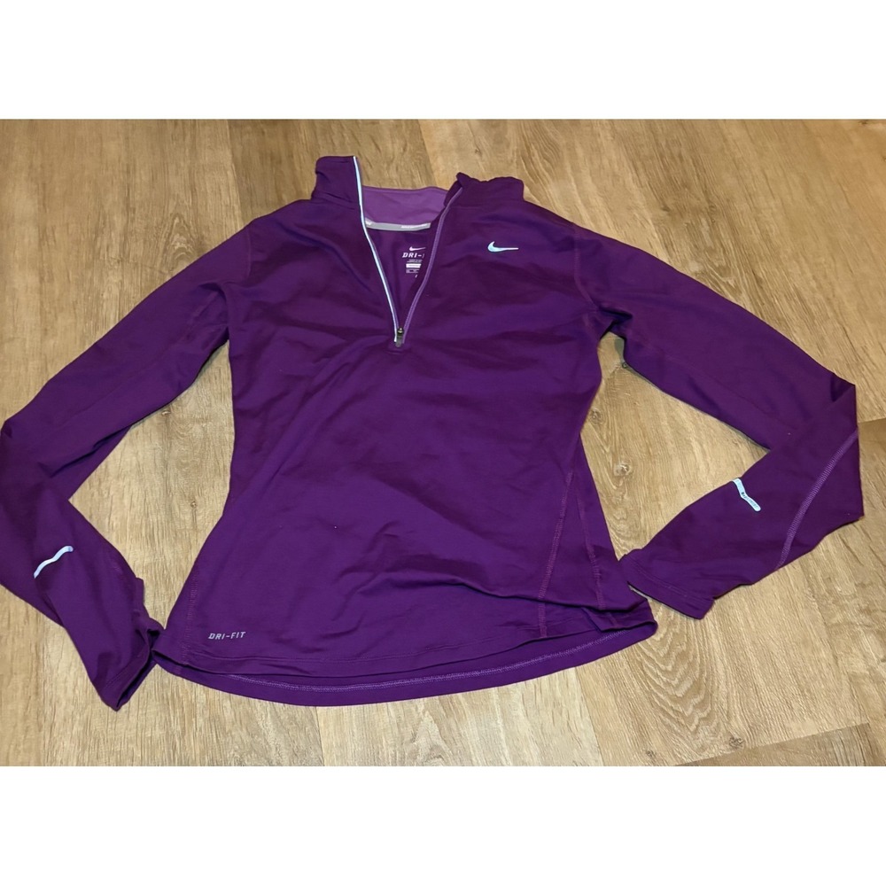 Nike‎ Fit Dry Running Fuchsia Purple 1/4 Zip Jacket Women's Size XS